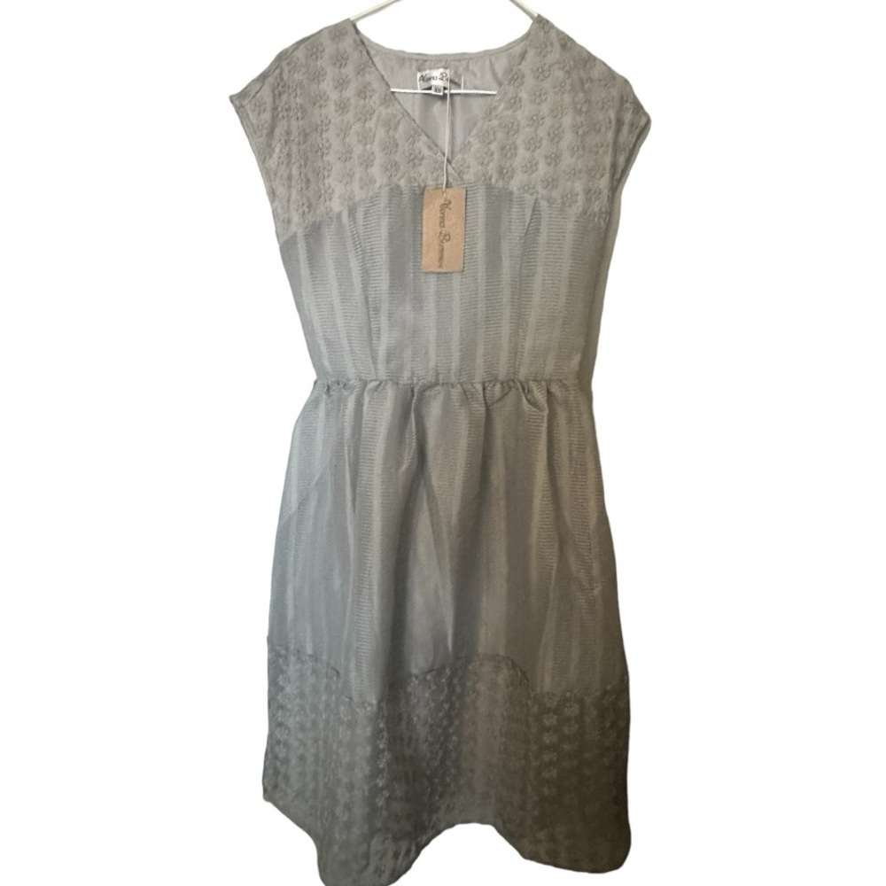 Vienna Summer Boutique Retro Gray Dress Size XS
